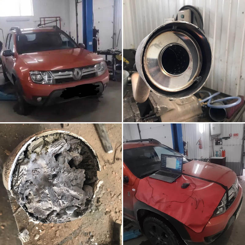 Удалили катализатор на Renault Duster в Казани