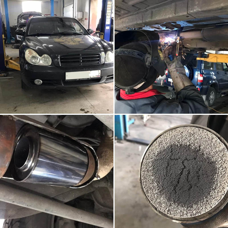 Удалили катализатор на Hyundai Sonata в Казани